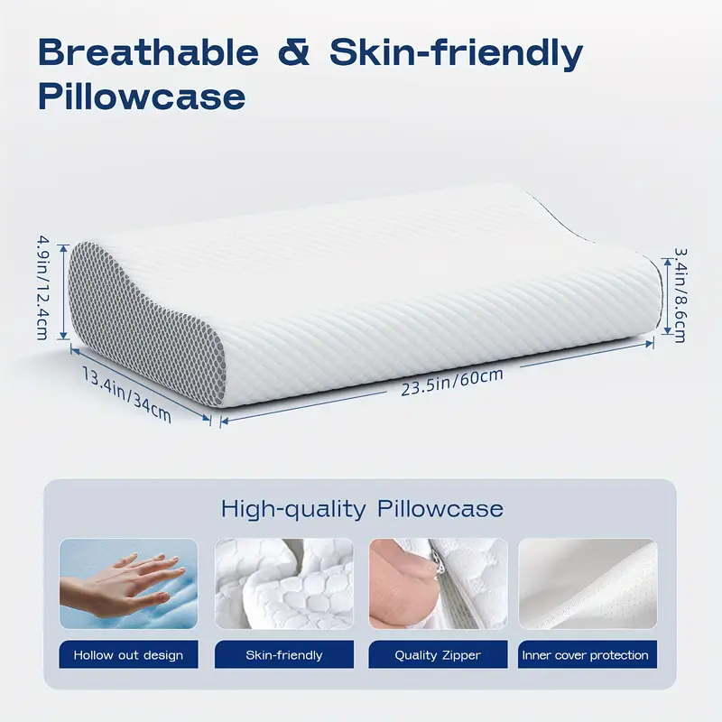 Contoured Cervical Pillow for Neck Relief - Image 3