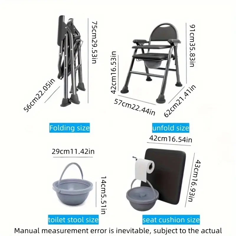 Adjustable Elderly Toilet Chair - Image 4