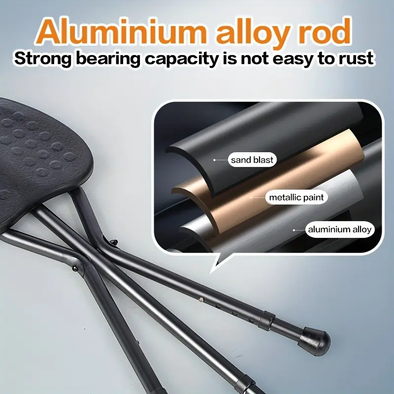 Durable Folding Walking Stick Chair - Image 2