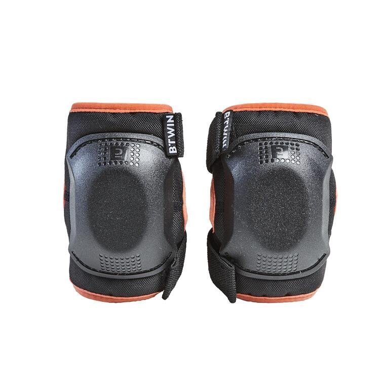 One Size Cycling Elbow and Knee Protectors Set 3-6 Years-orange - Image 3