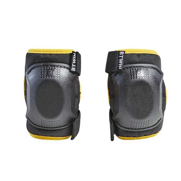 One Size Cycling Elbow and Knee Protectors Set 3-6 Years - Yellow - Image 3